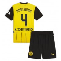 Dres Borussia Dortmund Nico Schlotterbeck #4 Domáci pre deti 2024-25 Krátky Rukáv (+ trenírky)